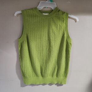 Free Assembly Knit Vest Green Size XL